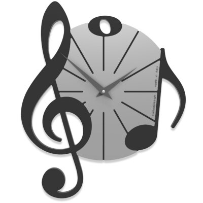 CalleaDesign Orologio da parete Vivaldi Legno Nero