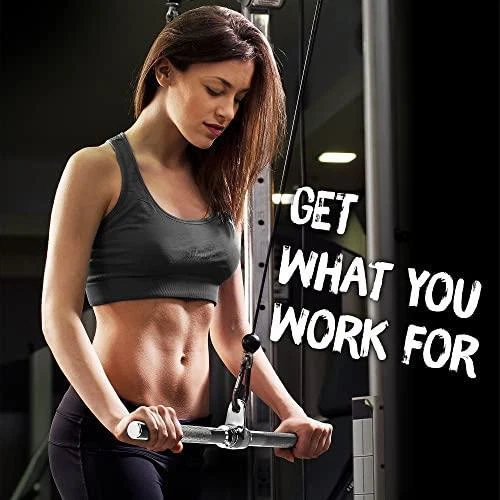 Yes4All LAT Cable Attachment, Tricep Press Down Bar with Diamond Knurl Handle, - Image 4 of 4