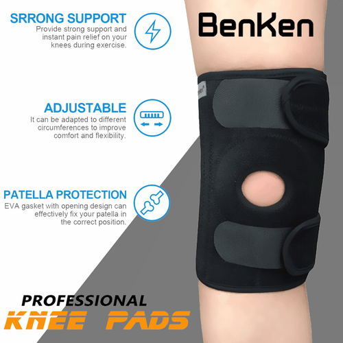 BenKen A pair Knee Brace Stabilizer Wrap Guard Patella F Running Mountaineering - Picture 2 of 12