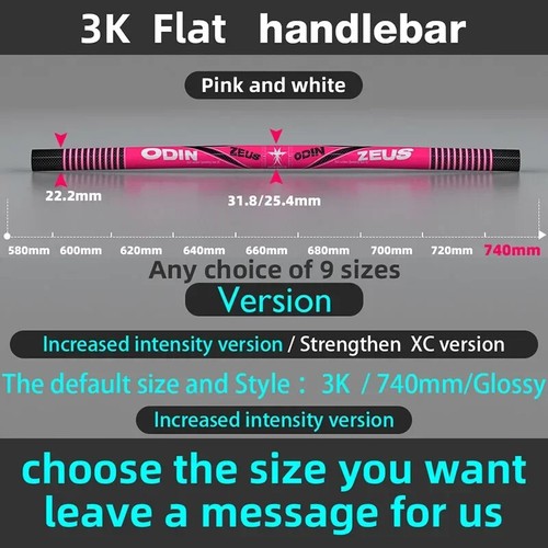 Full Carbon Mountain Bike Handlebars Bicycle Flat Straight Bars 740mm Glossy - Picture 41 of 44