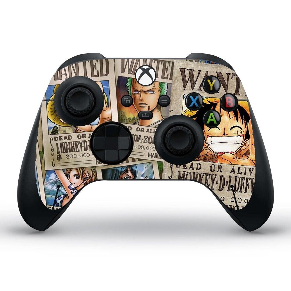 Xbox series X S Controller Skin Sticker Decal Vinyl Wrap Wanted Luffy Anime