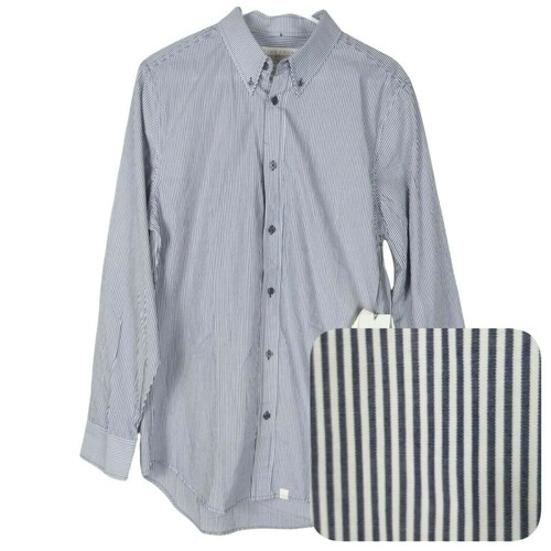 Five Four Nick Wooster Mens Medium Button Down Stripe Shirt 100% Cotton - Picture 6 of 6