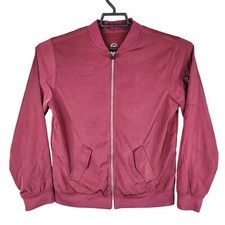 Boys Burgundy Wonder Nation Bomber Jacket Full Zip Long Sleeve Youth Size XXL 18