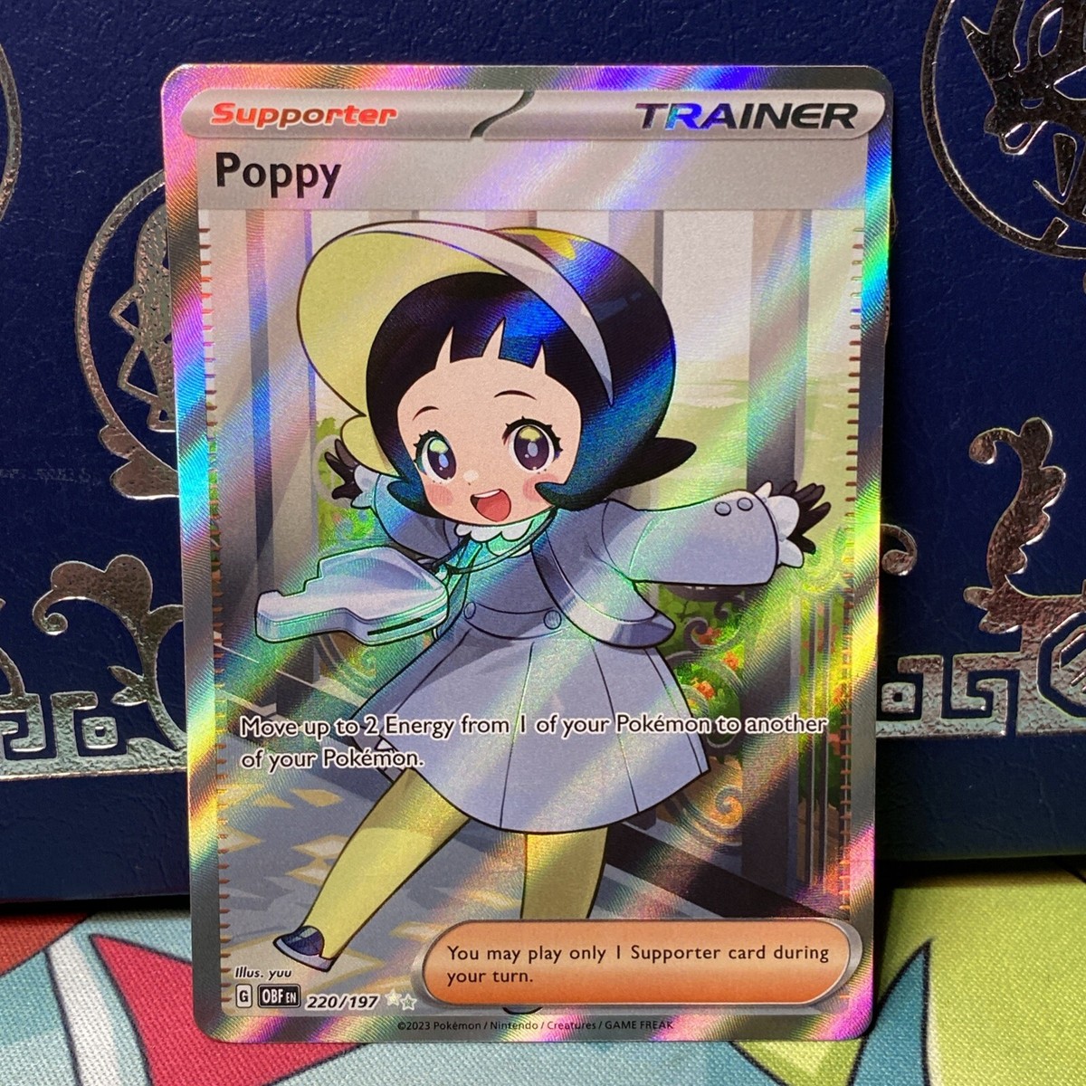 ぱお様 2023 Pokemon Obsidian Flames Poppy Full Art Ultra Rare #220