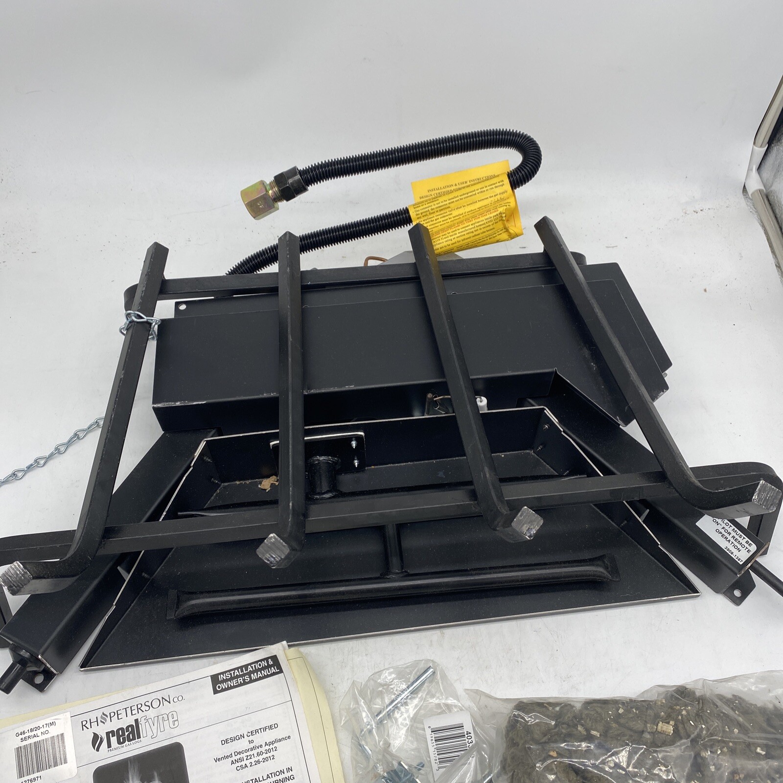 Real Fyre G46 18u0026#034;/20u0026#034; Burner System Gas Log Variable Valve G46-18/20-17  | eBay