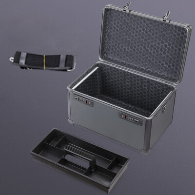 Aluminum Hard Case Tool Organizer Storage Carry Case Toolbox with TSA Lock/Strap