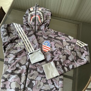 bape x adidas sb shark hoodie