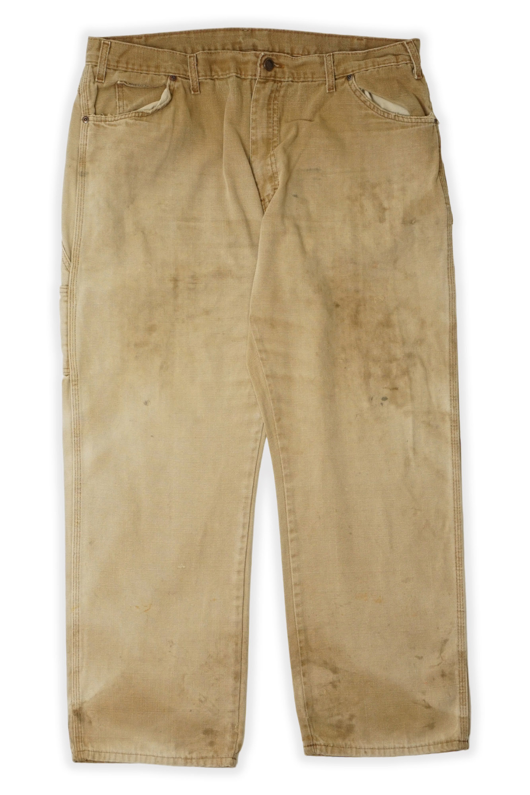 Vintage Dickies Beige Ropa de Trabajo Pantalones - W40 L32