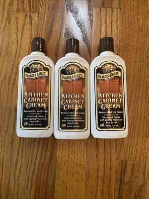 New PARKER & BAILEY 3 PACK KITCHEN CABINET CREAM 8OZ THREE BOTTLES