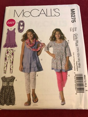 McCALL'S #M6275-GIRLS EASY LEGGINGS & SUMMER DRESS PATTERN 7-14 / 10-16 FF | eBay McCALL'S #M6275-GIRLS EASY LEGGINGS & SUMMER DRESS PATTERN 7-14 / 10-16 FF | eBay
