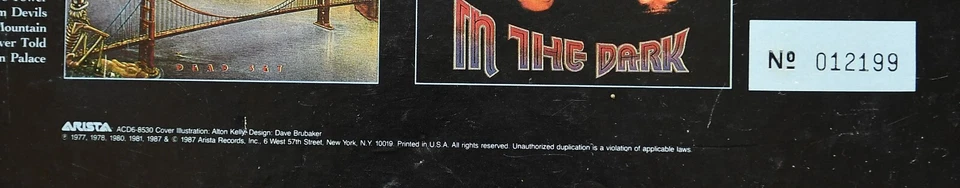 GRATEFUL DEAD - Dead Zone (The CD Collection 1977-1987) BOX SET LIMITED NUMBERED - Bild 3 von 4