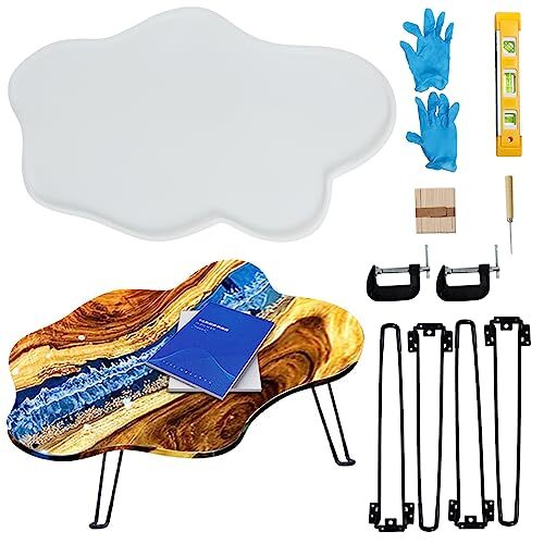 Large Resin Table Mold Set 24 Inch Epoxy Resin Molds Silicone Tray Epoxy 