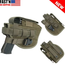 Tactical Molle Right Hand Gun Holster Belt Pistol Holster with Magazine Pouch