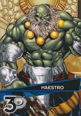 #14 MAESTRO 2015 Upper Deck Marvel 3D HULK BASE card NOT Lenticular