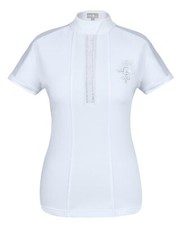 Fair Play Turniershirt Turnierbluse Kinder Claire pearl weiss Gr.  152 NEU