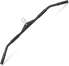 Wide Grip Curl LAT Pull down Bar Attachments Rubber Handgrips, Curl Bar, Cable