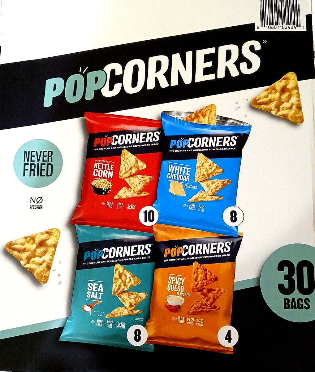 PopCorners Popped-Corn Snack Variety Pack 1 Ounce (30 Count) EXP
