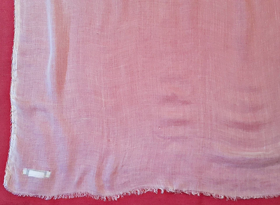 Bufanda cuadrada vintage auténtica Faliero Sarti Ombre rosa mezcla de cachemir 56" Foto 2 de 4