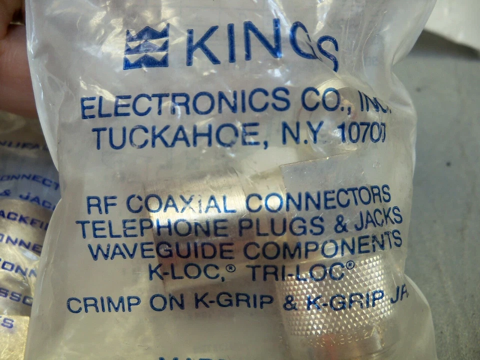 Military RF Coax Connector Kings M39012/05-0101 Lot of 9 - Image 4 of 4