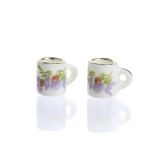 Factory Direct Craft Dollhouse Miniature Coffee Cups | 6 Pieces