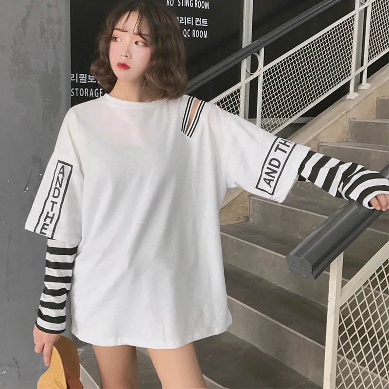 Long sleeve under t shirt cheap outfit