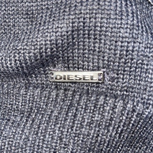 Diesel sweater mens M grey stripes Flawless Italian Yarn - Picture 6 of 6