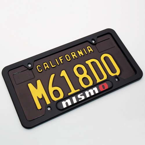 For Nismo Sport Brand New License Frame Plate Cover Stainless Steel Black - Picture 6 of 8
