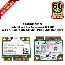 Dell Intel Centrino 6235 WiFi 802.11a/g/n Bluetooth 4.0 Mini PCIe Card 5K9GJ