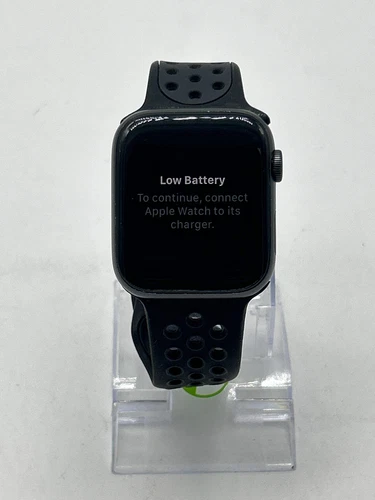 Solo GPS Apple Watch Nike Series 5 44MM Negro Aluminio Negro Banda Deportiva A2095