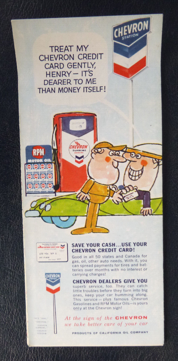 1962's CHEVRON GAS&OIL CO,