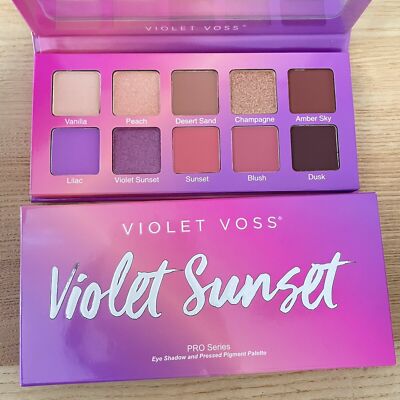 Violet Voss Violet Sunset Eye Shadow Palette 10 Shades $36 Full Size NIB