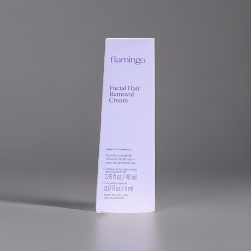 Flamingo Damen Gesichtshaarentfernungscreme mit beruhigendem Serum, 1,35 fl. Oz.