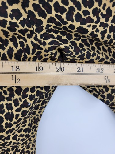 J Crew Top Womens 12 Slim Tan Animal Print Long Sleeve Button Up Boho Shirt NWT - Picture 7 of 9