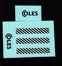 DINKY 972 LORRY MOUNTED CRANE - COLES TRANSFERS/DECALS