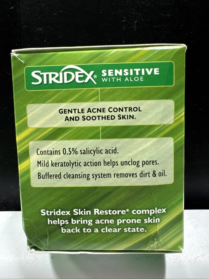 Stridex日常护理痤疮垫带水杨酸和芦荟90垫敏感皮肤2/26 — 第 4/4 张图片