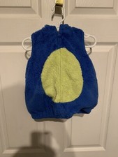 Carters Blue Monster Costume Baby Toddler Size 18 Months Bodysuit Hooded