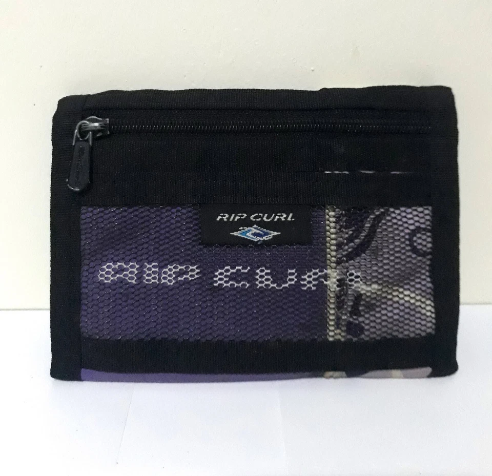 Monedero de surf vintage RIP CURL de poliéster borgoña - Hecho en Vietnam - Imagen 2 de 4