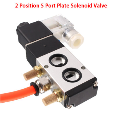 Pneumatisch Platte Magnet Ventil 5-Wege 2 Positionen Elektrisch Magnet Ventil