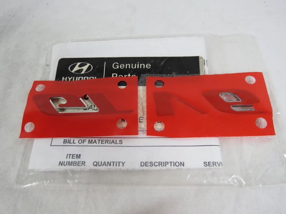 2003-2008 Hyundai Tiburon GT V6 Emblem For Rear Trunk Badge Symbol Genuine OEM - Image 3 of 3