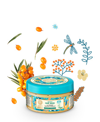 Natura Siberica Hair Mask with Organic Oblepikha Hydrolate For Severely Damaged