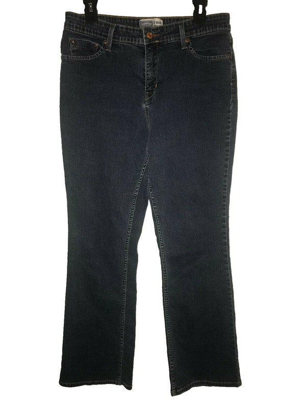 Levi Signature at Waist Bootcut Jeans Size 14 Blue Denim