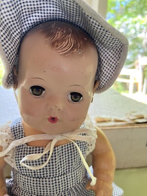 Vintage Eff An Bee DyDee Baby Original Box And Some Untagged Clothes Of The Time