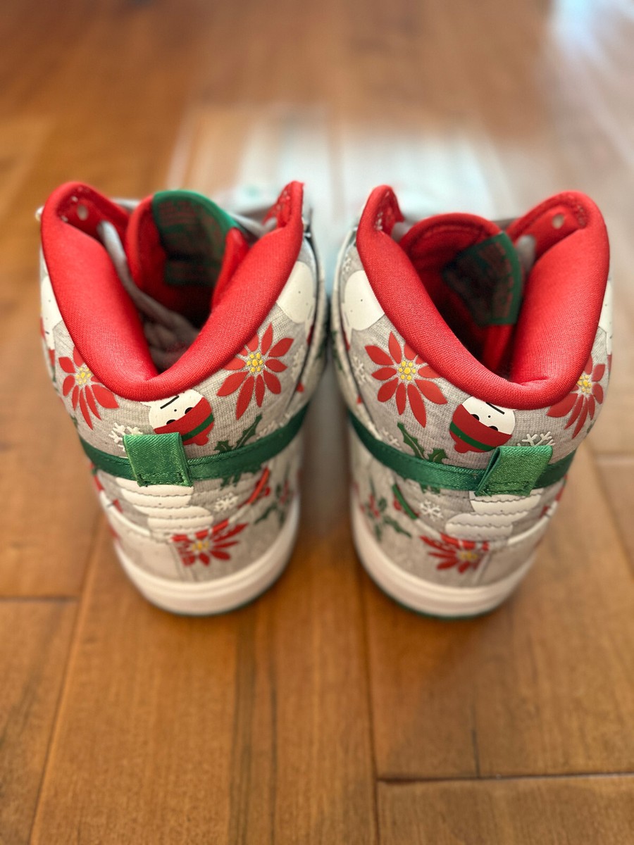 スニーカー Nike Dunk SB High Concepts Ugly Christmas Sweater Grey Nike SB Dunk High Concepts Ugly Christmas Sweater Grey Size