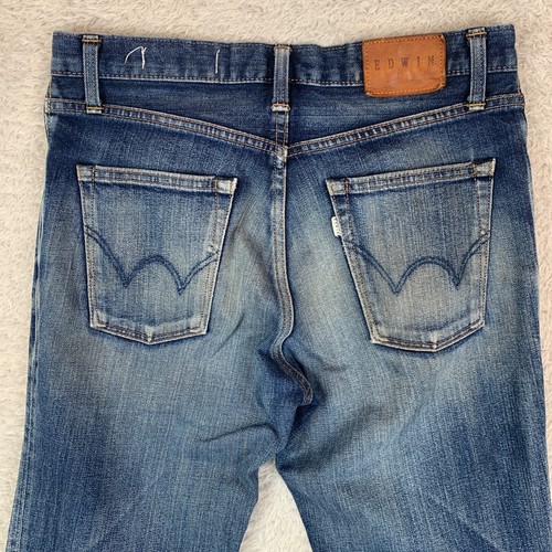 Jeans Edwin 402 Made In Japan blu medio lavaggio denim taglia W29 L30 - Foto 11 di 24