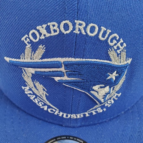 New England Patriots New Era Blue Hat Cap Foxborough 9Fifty Snapback Football - Picture 14 of 23