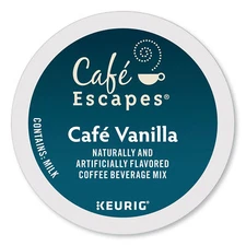 Café Escapes Cafe Vanilla K-Cups, 24/Box