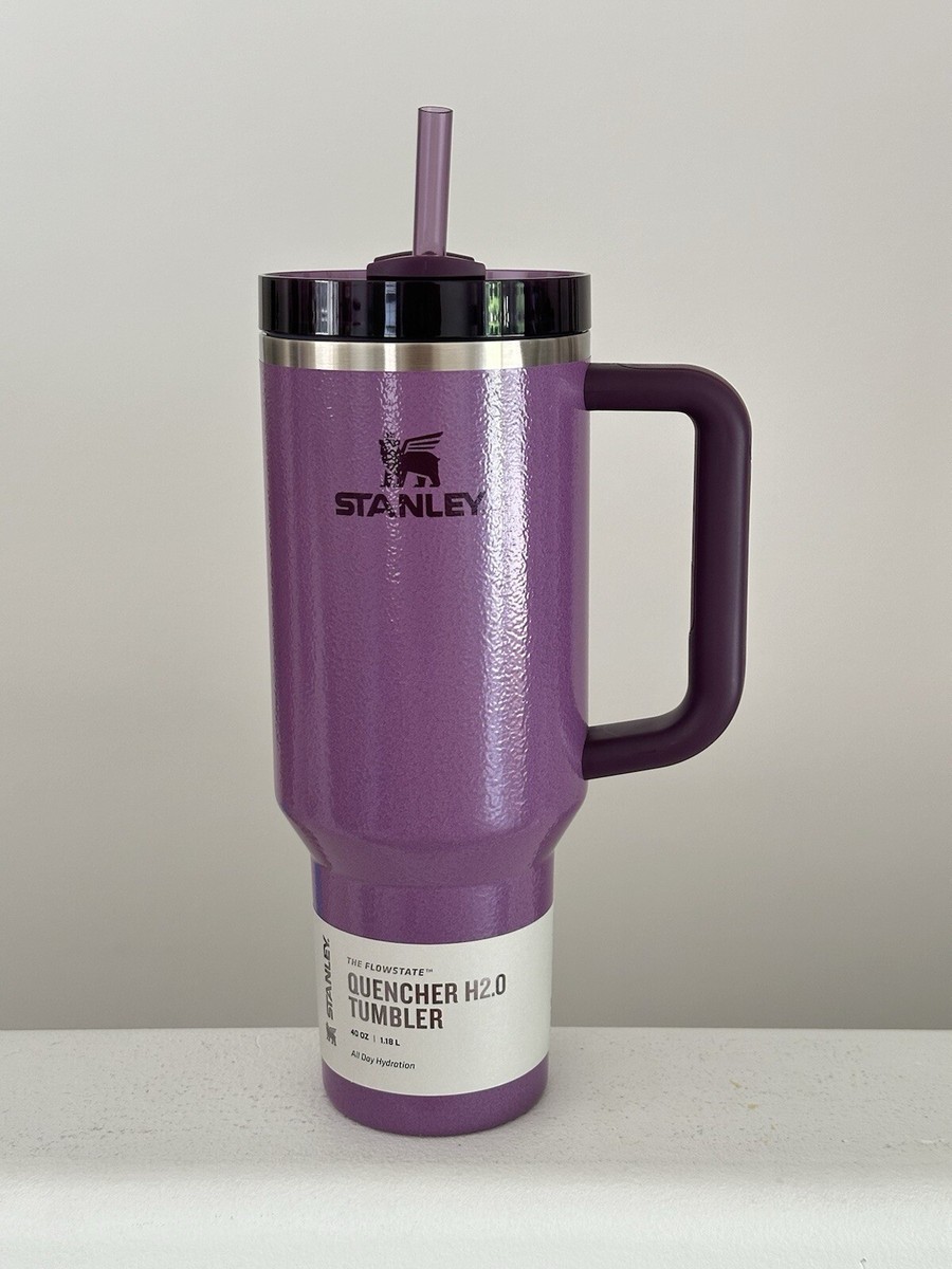 Stanley 40 oz Quencher H2.0 Tumbler Hammertone LILAC EARLY Stanley 40 oz Quencher H2.0 Tumbler Hammertone LILAC EARLY