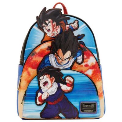 Offizielle Loungefly Tasche Dragon Ball Z Dreifachtasche Mini Rucksack Leder