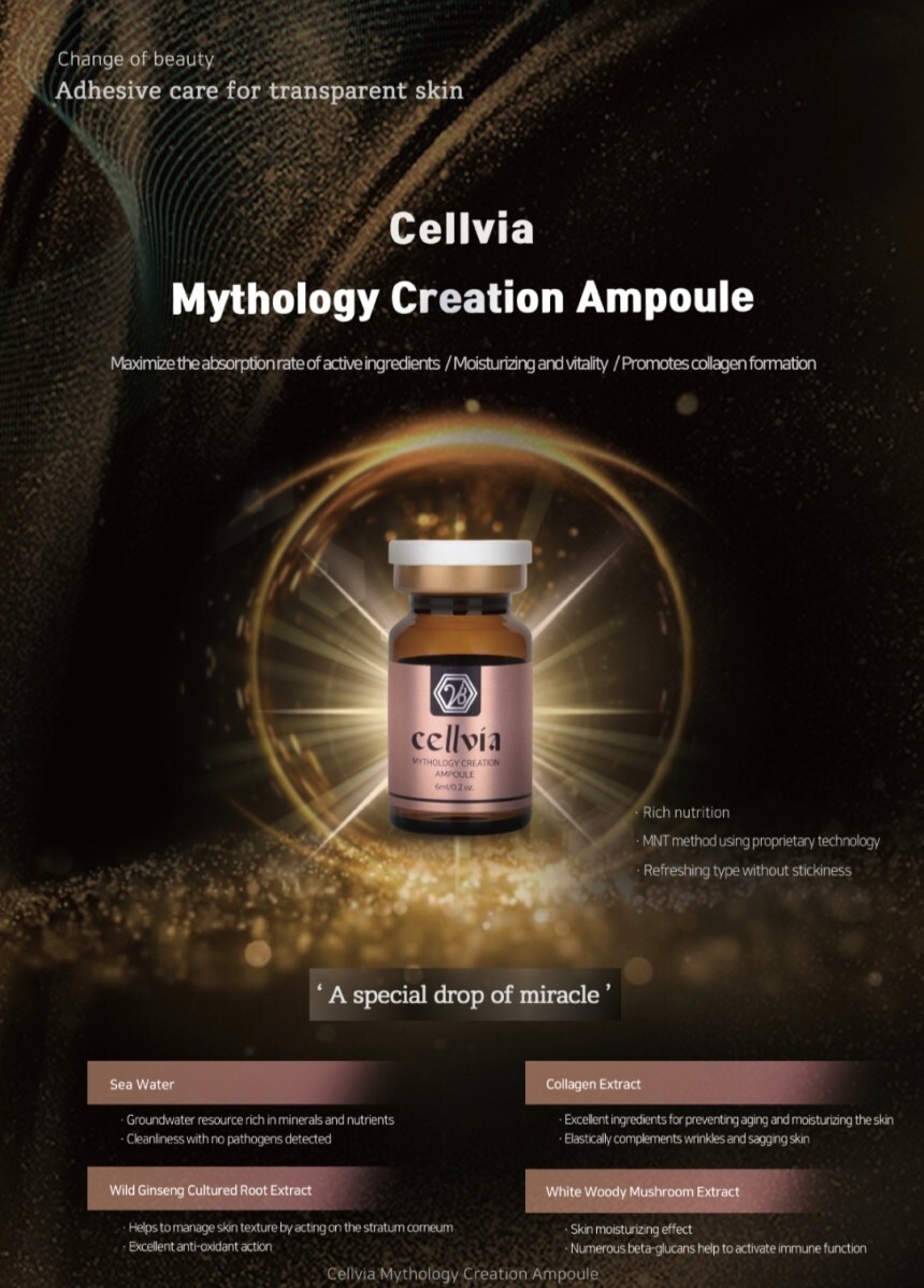CELLVIA Mythology Creation Ampoule 6ml x20 / Korean Stem Cell Skin