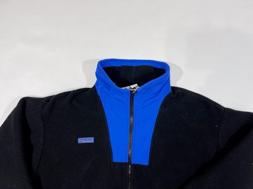 Columbia Fleece Jacket Full Zip Vintage 90s Men’s Size Large Made In USA B5 - Picture 4 of 12